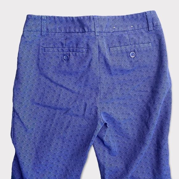 Dalia | Blue Print Pants Size 4 - Picture 6 of 6